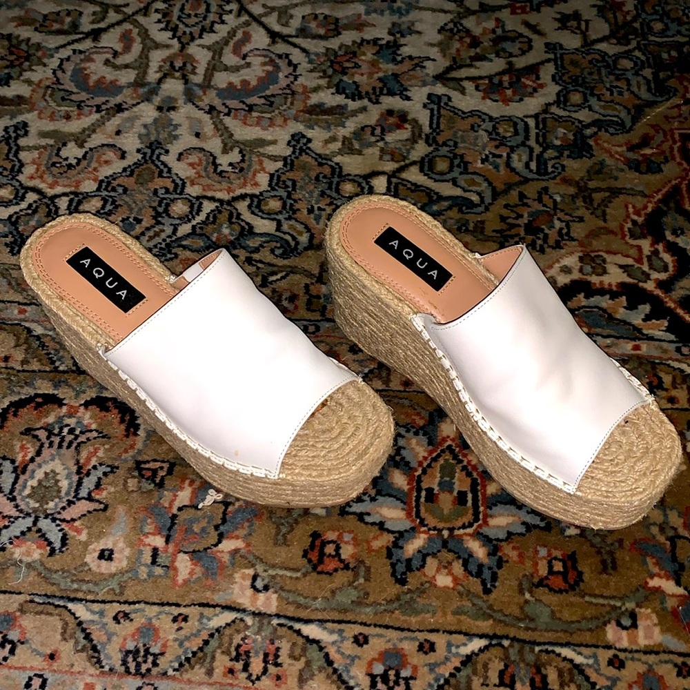 AQUA  slides leather